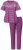 Ulla Popken 850403 Pyjama mit Blumenmuster Violett - Pyjama/Loungewear - 