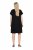 Ulla Popken 850406 Gemustertes Chiffonkleid Schwarz - Kleider - Kleider für jede Größe