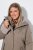 Ulla Popken 850509 Kunstfelljacke Taupe - Jacken - Große Jacken für Damen