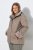 Ulla Popken 850509 Kunstfelljacke Taupe - Jacken - Große Jacken für Damen