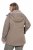Ulla Popken 850509 Kunstfelljacke Taupe - Jacken - Große Jacken für Damen