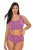 Ulla Popken 850538 Geblümte Slips aus Bio-Baumwolle 2er-Pack Violett - Slips - 