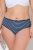 Ulla Popken 850966 Gestreifte Slips 5er-Pack Dunkelblau - Slips - 