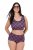 Ulla Popken 851071 Karierte Slips aus Bio-Baumwolle 2er-Pack Violett - Slips - 