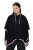 Ulla Popken 851127 Offener Strickponcho mit Strasskante Schwarz - Ponchos & Capes - 
