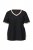 Ulla Popken 851245 Pyjama mit Streifen Schwarz - Pyjama/Loungewear - 