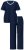 Ulla Popken 851245 Pyjama mit Streifen Dunkelblau - Pyjama/Loungewear - 