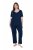Ulla Popken 851245 Pyjama mit Streifen Dunkelblau - Pyjama/Loungewear - 
