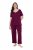 Ulla Popken 851245 Pyjama Beerenrot - Pyjama/Loungewear - 