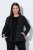 Ulla Popken 851341 Nadelstreifen-Blazer mit Stretch Schwarz - Blazer - Blazer für Frauen in Großgrößen