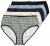 Ulla Popken 851687 Gemusterte Slips 5er-Pack Hellblau - Slips - 