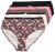 Ulla Popken 851711 Geblümte Slips 5er-Pack Braun - Slips - 