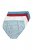 Ulla Popken 851725 Gemusterte Slips 5er-Pack Flieder - Slips - 