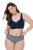 Ulla Popken 851730 Gemusterte Slips 5er-Pack Hellblau - Slips - 