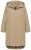 Ulla Popken 851764 Oversize-Mantel mit abnehmbarer Kapuze Sand - Mäntel - Große Größen: Mäntel für Damen