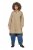 Ulla Popken 851764 Oversize-Mantel mit abnehmbarer Kapuze Sand - Mäntel - Große Größen: Mäntel für Damen