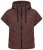 Ulla Popken 851785 Oversize-Steppweste mit Kapuze Braun - Westen - 