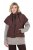 Ulla Popken 851785 Oversize-Steppweste mit Kapuze Braun - Westen - 