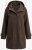 Ulla Popken 851803 Dufflecoat Dunkelbraun - Mäntel - Große Größen: Mäntel für Damen