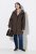 Ulla Popken 851803 Dufflecoat Dunkelbraun - Mäntel - Große Größen: Mäntel für Damen