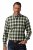 JP1880 851877 Kariertes Langarm-Flanellhemd Dunkelgrün TALL - TALL hemden - Hemden mit TALL-Schnitt
