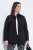 Ulla Popken 852076 Stepp-Crêpejacke mit Stehkragen Schwarz - Jacken - Große Jacken für Damen