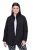 Ulla Popken 852076 Stepp-Crêpejacke mit Stehkragen Schwarz - Jacken - Große Jacken für Damen