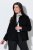 Ulla Popken 852167 Blazer mit Hemdkragen Schwarz - Blazer - Blazer für Frauen in Großgrößen