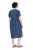 Ulla Popken 852214 Gestreiftes Midikleid Dunkelblau - Midikleider - Midikleider in großen Größen