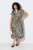 Ulla Popken 852257 Gemustertes Maxikleid Taupe - Maxikleider - Große Größen: Lange Maxikleider