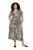 Ulla Popken 852257 Gemustertes Maxikleid Taupe - Maxikleider - Große Größen: Lange Maxikleider