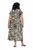 Ulla Popken 852257 Gemustertes Maxikleid Taupe - Maxikleider - Große Größen: Lange Maxikleider