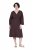 Ulla Popken 852307 Langärmliges Wickelkleid Mahagonibraun - Midikleider - Midikleider in großen Größen