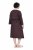 Ulla Popken 852307 Langärmliges Wickelkleid Mahagonibraun - Midikleider - Midikleider in großen Größen
