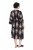 Ulla Popken 852315 Gemustertes Wickelkleid Schwarz - Midikleider - Midikleider in großen Größen