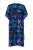 Ulla Popken 852333 Gemustertes Kleid mit Tunnelzug Flieder - Kaftane - 
