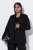 Ulla Popken 852498 Einknopf-Blazer mit Strass Schwarz - Blazer - Blazer für Frauen in Großgrößen