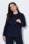 Ulla Popken 852498 Blazer mit Strasssteinen Dunkelblau - Blazer - Blazer für Frauen in Großgrößen