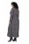 Ulla Popken 852606 Gemustertes Maxikleid Schwarz - Maxikleider - Große Größen: Lange Maxikleider