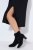 Ulla Popken 852630 Langärmliges Strickkleid Schwarz - Midikleider - Midikleider in großen Größen