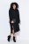 Ulla Popken 852630 Langärmliges Strickkleid Schwarz - Midikleider - Midikleider in großen Größen
