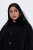 Ulla Popken 852644 Capejacke mit Kunstpelzbesatz Schwarz - Ponchos & Capes - 