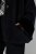 Ulla Popken 852644 Capejacke mit Kunstpelzbesatz Schwarz - Ponchos & Capes - 