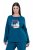 Ulla Popken 852710 Homewear-Pullover mit langen Ärmeln Petrol - Pyjama/Loungewear - 