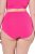 Ulla Popken 852761 Gestreifte Slips mit hoher Taille 5er-Pack Petrol - Slips - 