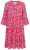 Ulla Popken 852841 Geblümtes Kleid mit Volants Magenta - Midikleider - Midikleider in großen Größen