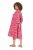 Ulla Popken 852841 Geblümtes Kleid mit Volants Magenta - Midikleider - Midikleider in großen Größen