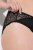 Ulla Popken 853040 Pantys mit Spitze Schwarz - Slips - 