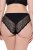 Ulla Popken 853040 Pantys mit Spitze Schwarz - Slips - 