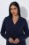 Ulla Popken 853077 Langärmliges Strickkleid Dunkelblau - Strickkleider - 